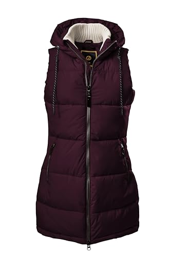 G.I.G.A. DX Damen GW 30 WMN QLTD VST Steppweste mit Kapuze/Funktionsweste in Daunenoptik, Brombeere, 42 von G.I.G.A. DX