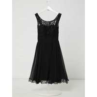 G.O.L. Kleid aus Spitze und Chiffon mit Glitter-Effekt in Black, Größe 146 von G.O.L.