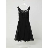 G.O.L. Kleid aus Spitze und Chiffon mit Glitter-Effekt in Black, Größe 152 von G.O.L.