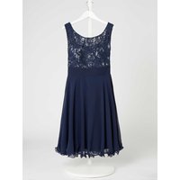 G.O.L. Kleid aus Spitze und Chiffon mit Glitter-Effekt in Marine, Größe 152 von G.O.L.