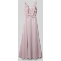 G.O.L. Kleid mit Spitzenbesatz in Mauve, Größe 158 von G.O.L.