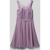 G.O.L. Kleid mit Zierperlenbesatz in Flieder, Größe 158 von G.O.L.