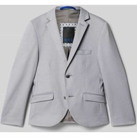 G.O.L. Slim Fit Blazer mit Reverskragen in Hellgrau, Größe 170 von G.O.L.