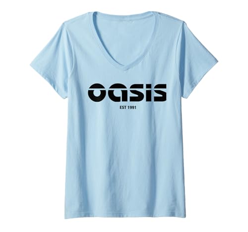 Damen Oasis est 1991 T-Shirt mit V-Ausschnitt Damen Oasis est 1991 T-Shirt mit V-Ausschnitt von G2 Entertainment