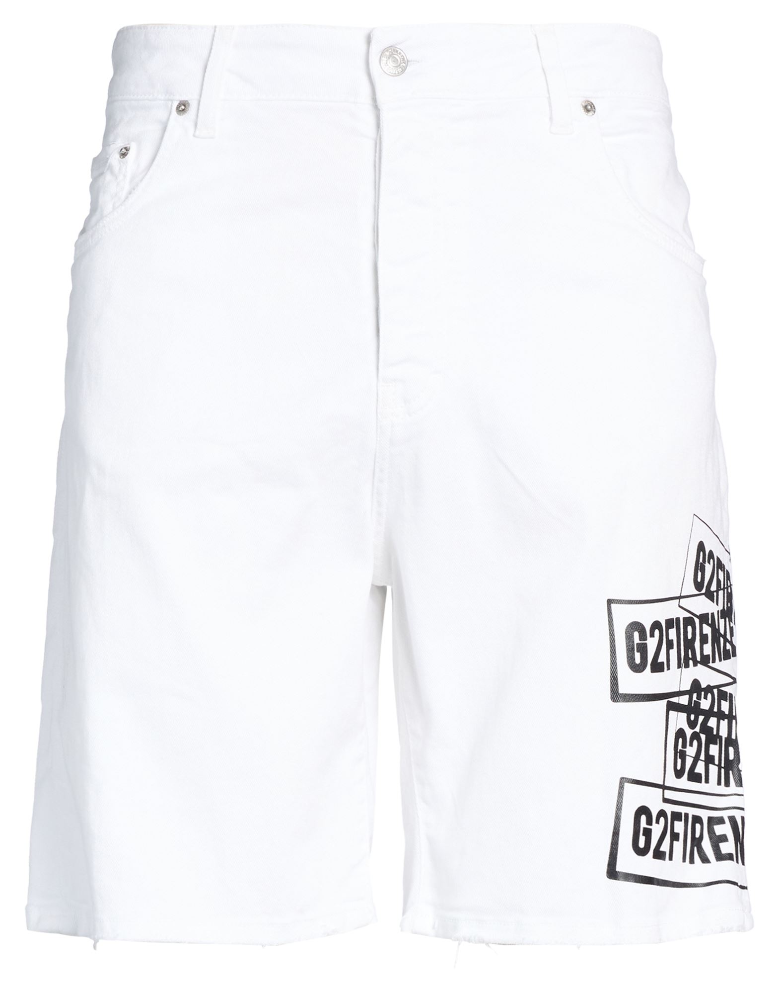G2FIRENZE Jeansshorts Herren Weiß von G2FIRENZE