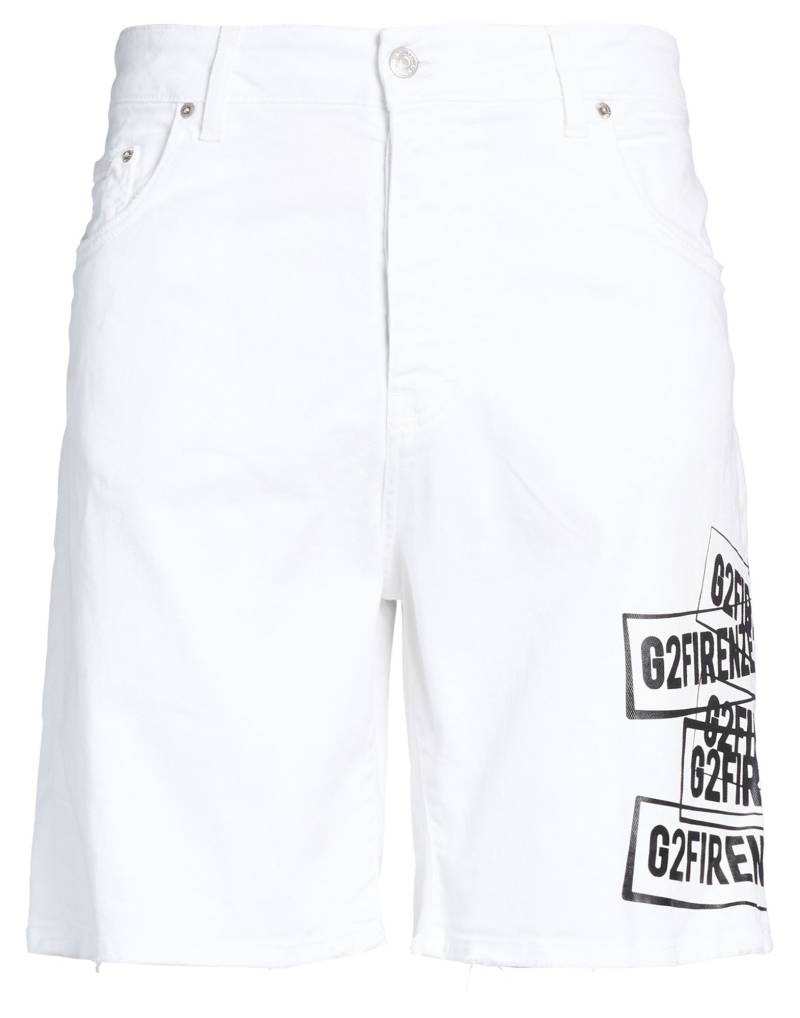 G2FIRENZE Jeansshorts Herren Weiß von G2FIRENZE