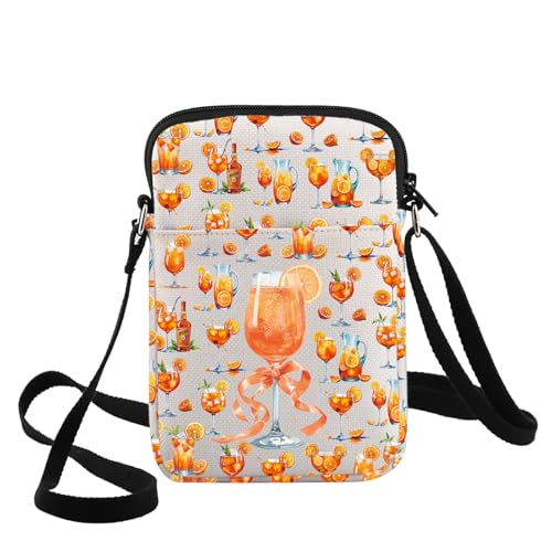 G2TUP Aperol Spritz Crossbody Bag Italian Cocktail Geschenk Aperol Spritz Bachelorette Party Umhängetasche Spritz Cocktail Merch, Aperol S Cb von G2TUP