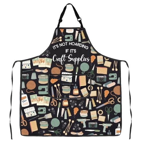 G2TUP Bastlergeschenk "It's Not Hoarding If It", Make-up-Tasche, Bastelzubehör, Kosmetiktasche, Nähliebhaber, Geschenk, Bastelbedarf - A von G2TUP