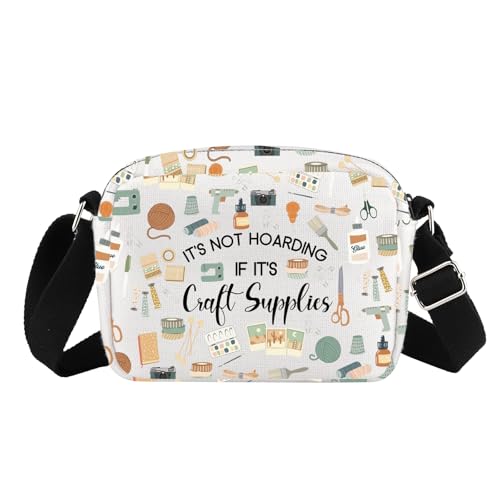 G2TUP Bastlergeschenk "It's Not Hoarding If It", Make-up-Tasche, Bastelzubehör, Kosmetiktasche, Nähliebhaber, Geschenk, Bastelbedarf -HS von G2TUP