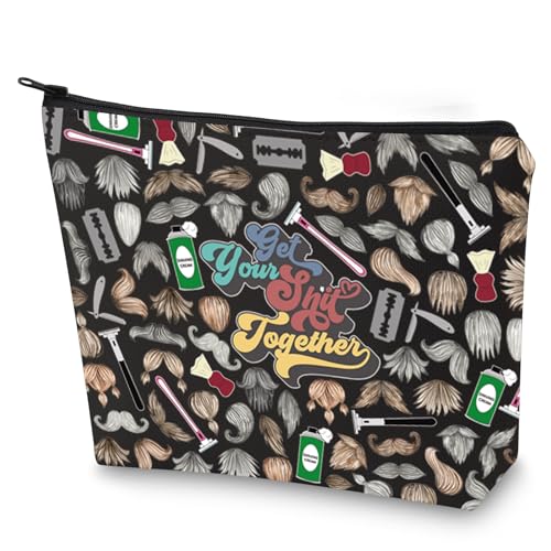 G2TUP Dopp Kosmetiktasche für Herren, Aufschrift "Get Your Shit Together", lustige Bartrasur, Kosmetiktasche für Ihn, Holen Sie sich Ihre Scheiße neu, Größe M: G2TUP Dopp Kosmetiktasche für Herren, Aufschrift "Get Your Shit Together", lustige Bartrasur, Kosmetiktasche für Ihn, Holen Sie sich Ihre Scheiße neu, Größe M: von G2TUP