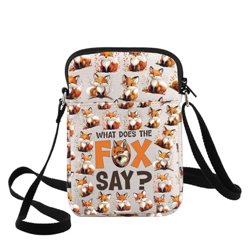 G2TUP Fox Crossbody Bag Animal Lovers Gift What Does The Fox Say Shoulder Bag Foxs Animal Merch, What Fox Cb von G2TUP