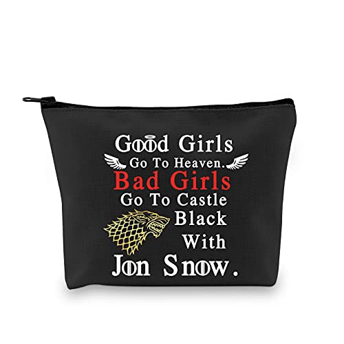 G2TUP Game of Thrones inspirierte Jon Snow Kosmetiktasche Bad Girls Go To Castle Black With Jon Snow, Game of Thrones Make-up, von G2TUP