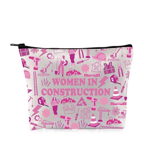 G2TUP Lustiges Baugeschenk für Frauen im Bau, Make-up-Tasche, Architektur, Kosmetiktasche, Frauen-Power-Geschenk, In Construction MB von G2TUP