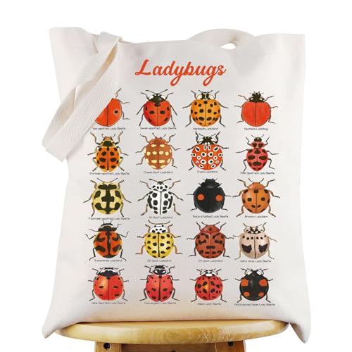 G2TUP Marienkäfer-Tragetasche, Marienkäfer-Liebhaber, Geschenk, Marienkäfer-Arten, Umhängetasche, Insekten, Marienkäfer, Merch (Ladybug TG) von G2TUP