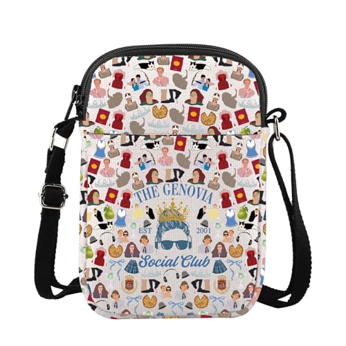 G2TUP Princess Genovia Crossbody Bag Princess Mia And The Queen Gifts Me a Princess Shut Up Gifts Princess Movie Shoulder Bag, Est2001 Cb von G2TUP