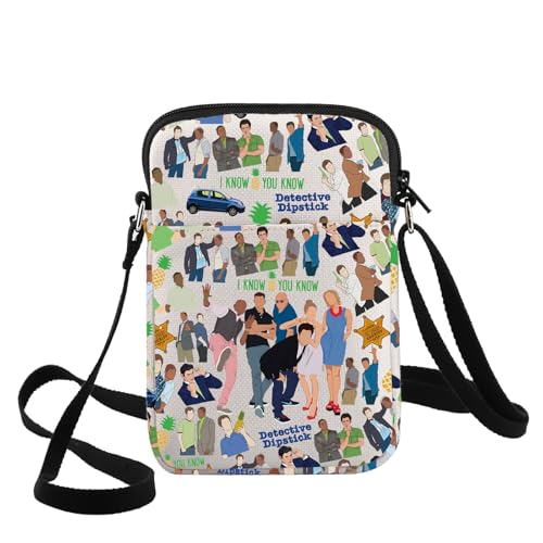 G2TUP Shawn Spencer Crossbody Bag Gus & Henry & Juliet & Carlton & Karen Fans Geschenke Detektiv Umhängetasche, Detective Peilstab Cb von G2TUP