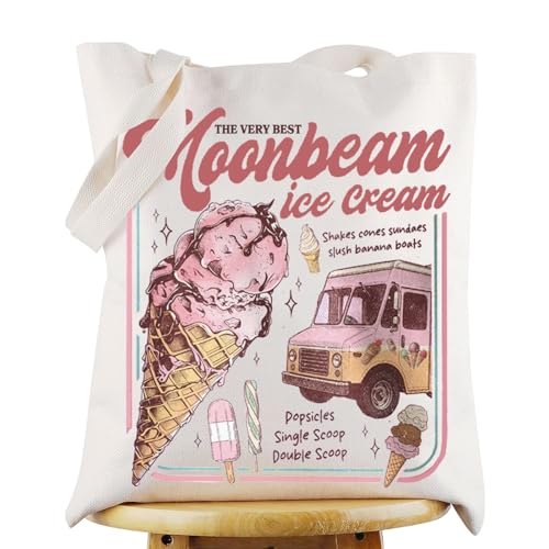 G2TUP Singer Album Ice Cream Tote Bag lce Cream Lover Gift Concert Album Lyrics Shoulder Bag Shakes Cones Sundaes Merch (Shakes Cones TG) von G2TUP