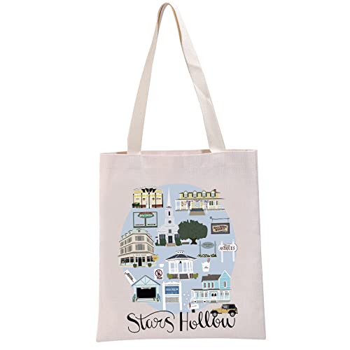 G2TUP Sterne Hollow Inspired Gift Stars Hollow Tote Bag Luke's Diner Handtasche TV Show Merchandise für Freunde Familie BFF, Stars-Handtasche von G2TUP