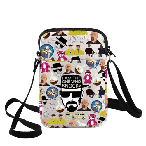 G2TUP Walter White Crossbody Bag Jesse Heisenberg Fans Geschenk I Am The One Who Knocks Umhängetasche Heisenberg Merch, One Who Knock CB von G2TUP