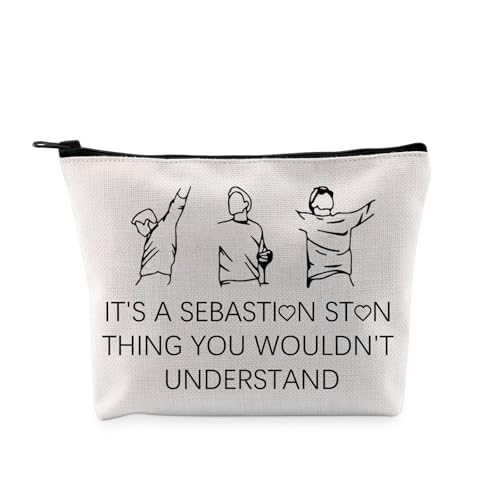 S Stan Fan Geschenk It's A S Stan Thing You Wouldn't Understand Zipper Makeup Bag Bucky B Fan Geschenk Kosmetiktasche Reisetasche für Fandom Girls, A S Stan Thing weiße Tasche von G2TUP