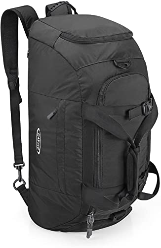 G4Free 40L Faltbare 3-Wege-Reisetasche Sporttasche mit Schuhfach Herren Damen Gym Bag Gepäck für Sport Fitness Gym Urlaub von G4Free