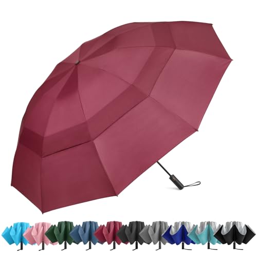 G4Free 42 Inch Regenschirm Sturmfest Taschenregenschirm Großer Taschenschirm Klappschirm Doppelt Belüfteter Baldachin Automatisches Öffnen Starker Winddichter Wasserdichter G4Free 42 Inch Regenschirm Sturmfest Taschenregenschirm Großer Taschenschirm Klappschirm Doppelt Belüfteter Baldachin Automatisches Öffnen Starker Winddichter Wasserdichter von G4Free
