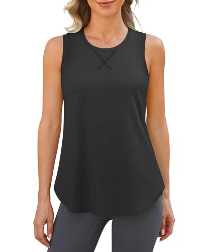 G4Free Damen Sport Tank Top Racerback Sporttop Leicht Weich Tanktop Locker Atmungsaktiv Ärmelloses Schnelltrocknend Laufen Fitness Shirt von G4Free