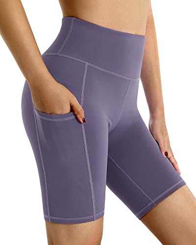 G4Free Damen kurz Hose Fitness Shorts Sport Leggings Radlerhose Kurze Hohe Taille Sporthose Yogahose Workout Tights mit Taschen von G4Free