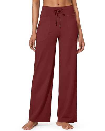 G4Free Hohe Taille Yogahose Sporthose für Damen mit Taschen Weites Bein Jogginghose mit Drawstring Weich Bequeme Anzughose Fitness für Arbeiten Trainieren G4Free Hohe Taille Yogahose Sporthose für Damen mit Taschen Weites Bein Jogginghose mit Drawstring Weich Bequeme Anzughose Fitness für Arbeiten Trainieren von G4Free