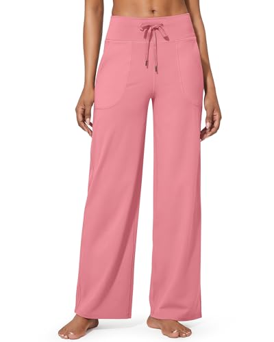 G4Free Hohe Taille Yogahose Sporthose für Damen mit Taschen Weites Bein Jogginghose mit Drawstring Weich Bequeme Anzughose Fitness für Arbeiten Trainieren G4Free Hohe Taille Yogahose Sporthose für Damen mit Taschen Weites Bein Jogginghose mit Drawstring Weich Bequeme Anzughose Fitness für Arbeiten Trainieren von G4Free