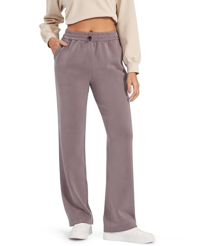 G4Free Jogginghose Damen Yogahose Sporthose Lang Weitem Bein Kordelzug Trainingshose Lose Lounge bequem Freizeithose mit Taschen von G4Free