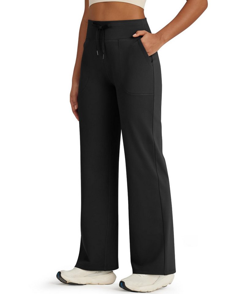 G4Free Jogginghose G4Free Damen Freizeithose Weite Hose mit Fleecefutter Arbeitshose mit Kordelzug Winter, warm, mit Taschen G4Free Jogginghose G4Free Damen Freizeithose Weite Hose mit Fleecefutter Arbeitshose mit Kordelzug Winter, warm, mit Taschen von G4Free