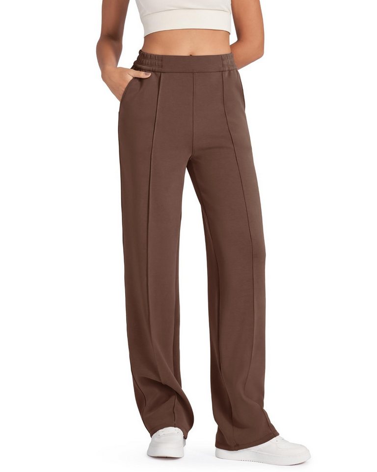 G4Free Jogginghose G4Free Damen Jogginghose weitem Bein Yogahose lässige Loungehose Smoofit Modal Soft mit Taschen Hose von G4Free