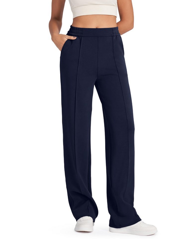G4Free Jogginghose G4Free Damen Jogginghose weitem Bein Yogahose lässige Loungehose Smoofit Modal Soft mit Taschen Hose von G4Free