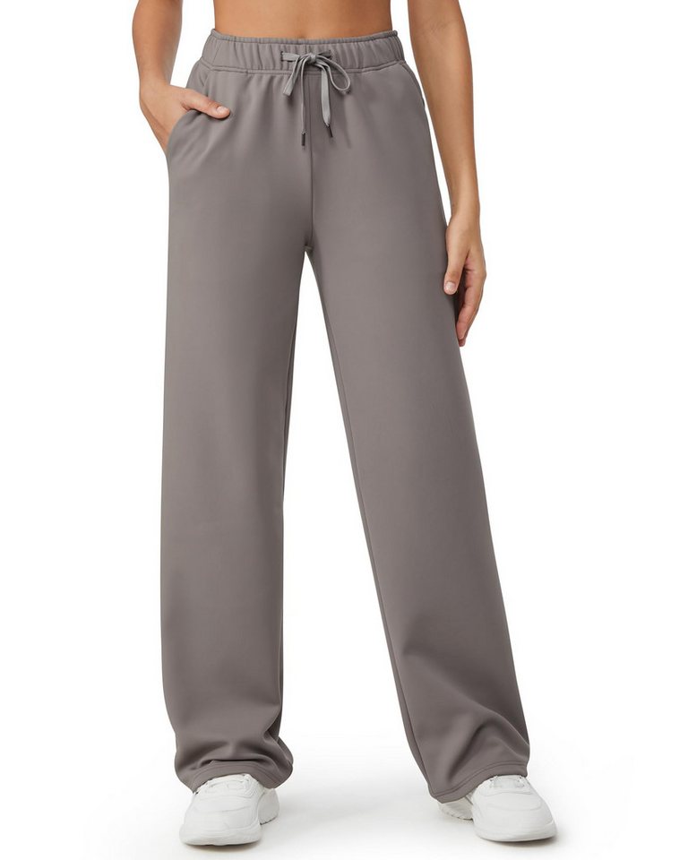 G4Free Jogginghose G4Free Damen Sporthose Lang Warme Traininghose Gefütterte Freizeithose Fleece Laufhosen mit elastischem Bund von G4Free