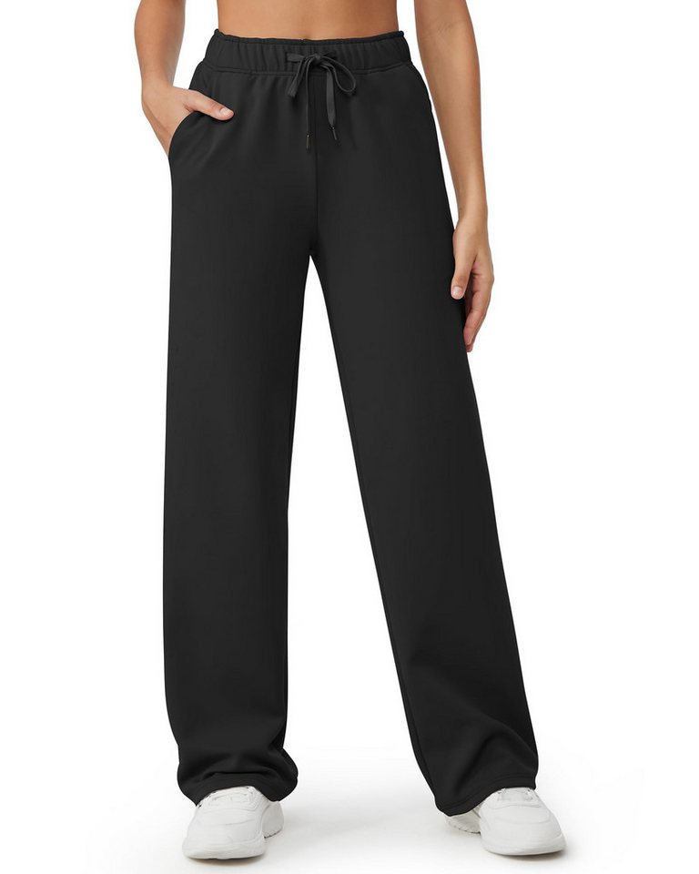 G4Free Jogginghose G4Free Damen Sporthose Lang Warme Traininghose Gefütterte Freizeithose Fleece Laufhosen mit elastischem Bund von G4Free