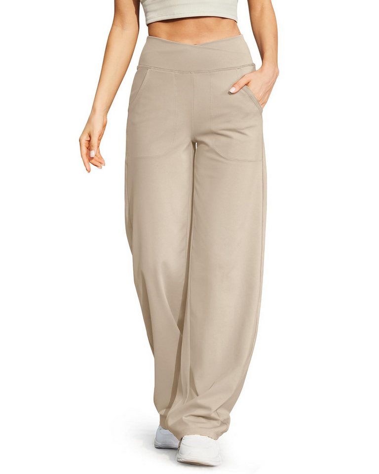 G4Free Jogginghose G4Free Damen Weite Hose Yogahose Hohe Taille Jogginghose mit Taschen von G4Free