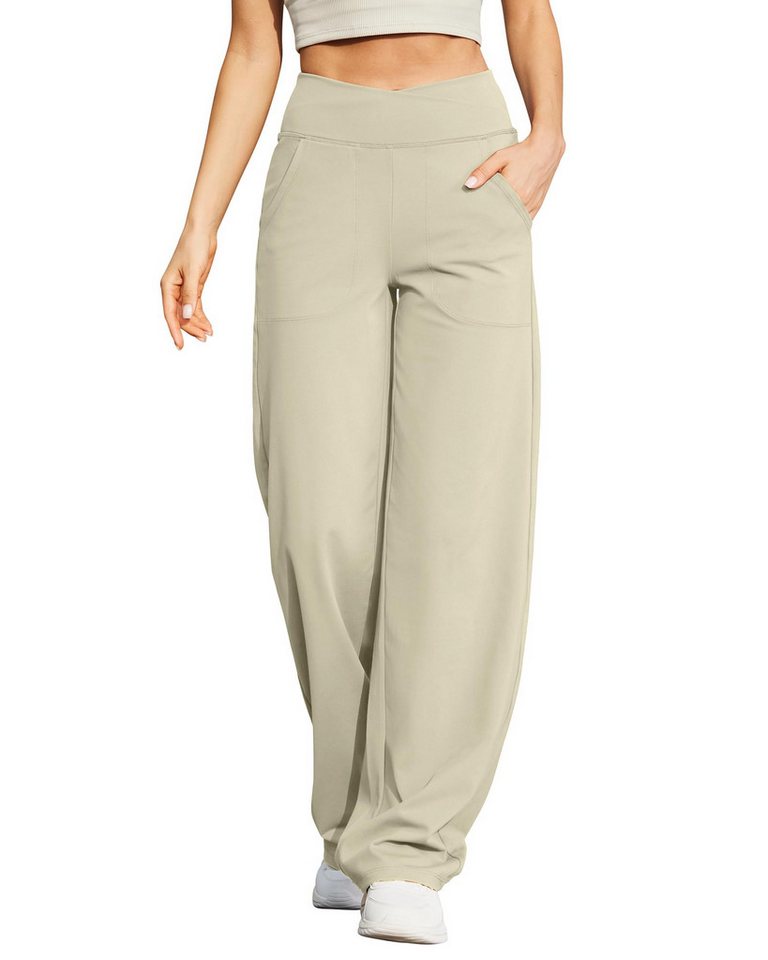 G4Free Jogginghose G4Free Damen Weite Hose Yogahose Hohe Taille Jogginghose mit Taschen von G4Free