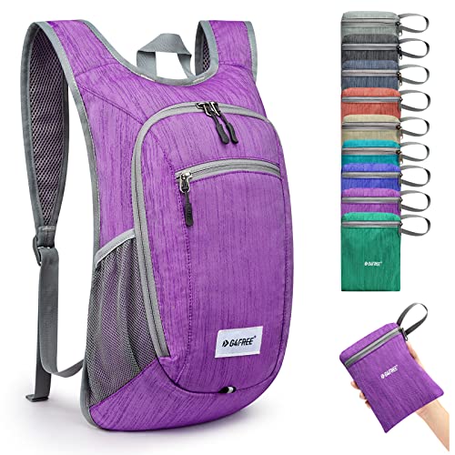 G4Free Kleiner Rucksack, 10/15 l, faltbar, leicht, verstaubar, Tagesrucksack, Reisen, Outdoor, Wandern, Schultertasche, violett, 15Liters, Für den Außenbereich G4Free Kleiner Rucksack, 10/15 l, faltbar, leicht, verstaubar, Tagesrucksack, Reisen, Outdoor, Wandern, Schultertasche, violett, 15Liters, Für den Außenbereich von G4Free