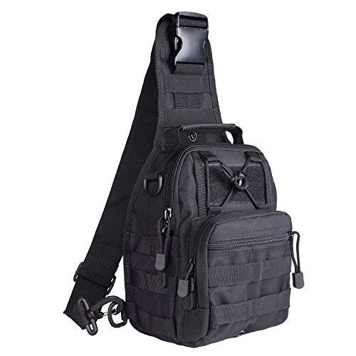 G4Free Leichter Taktischer Brustrucksack Tactical Sling Rucksack Militär Schultertasche EDC Brusttasche für Outdoor Sport Camping Wandern von G4Free