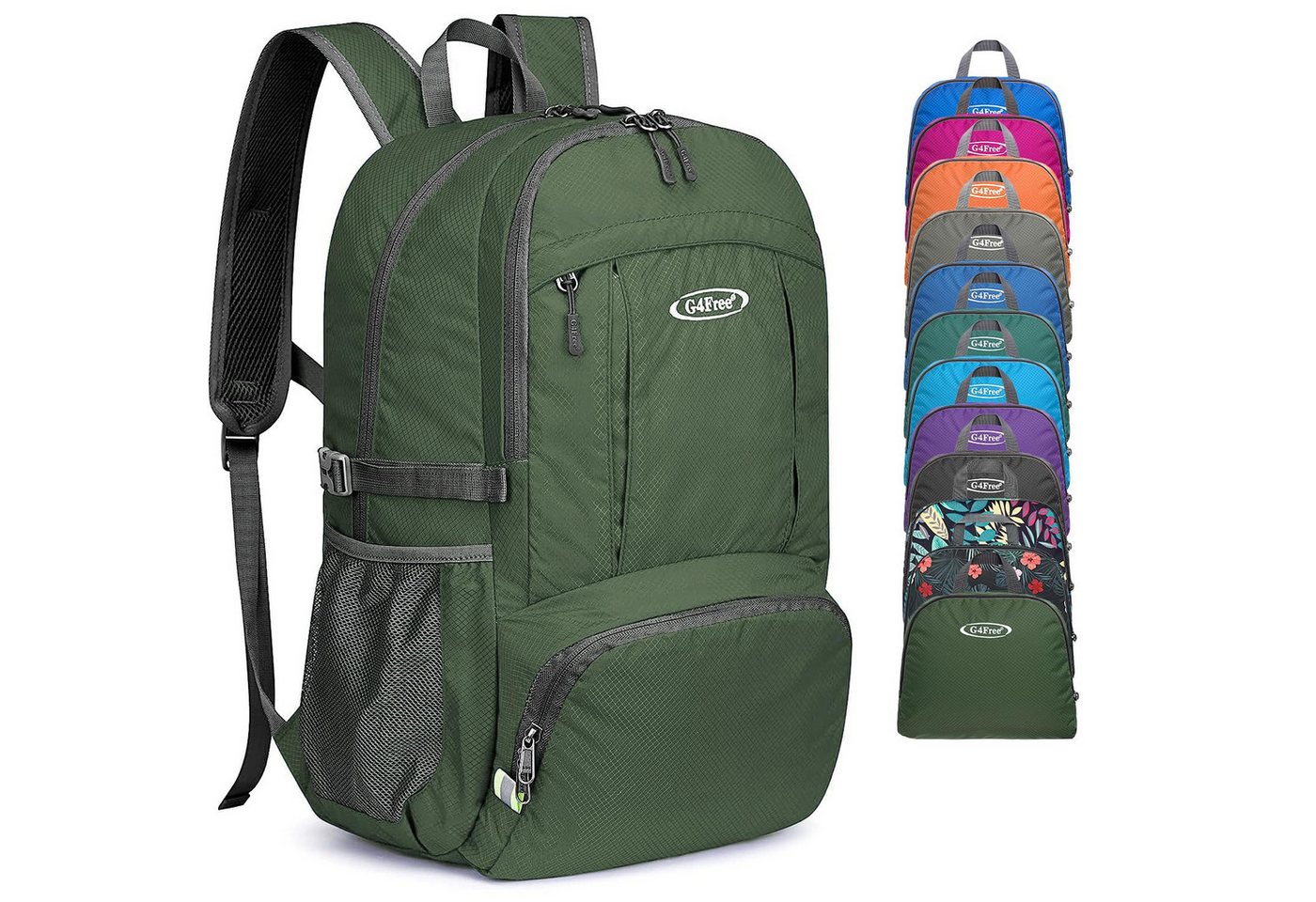 G4Free Wanderrucksack, 40-Liter-faltbarer, wasserdichter Rucksack von G4Free