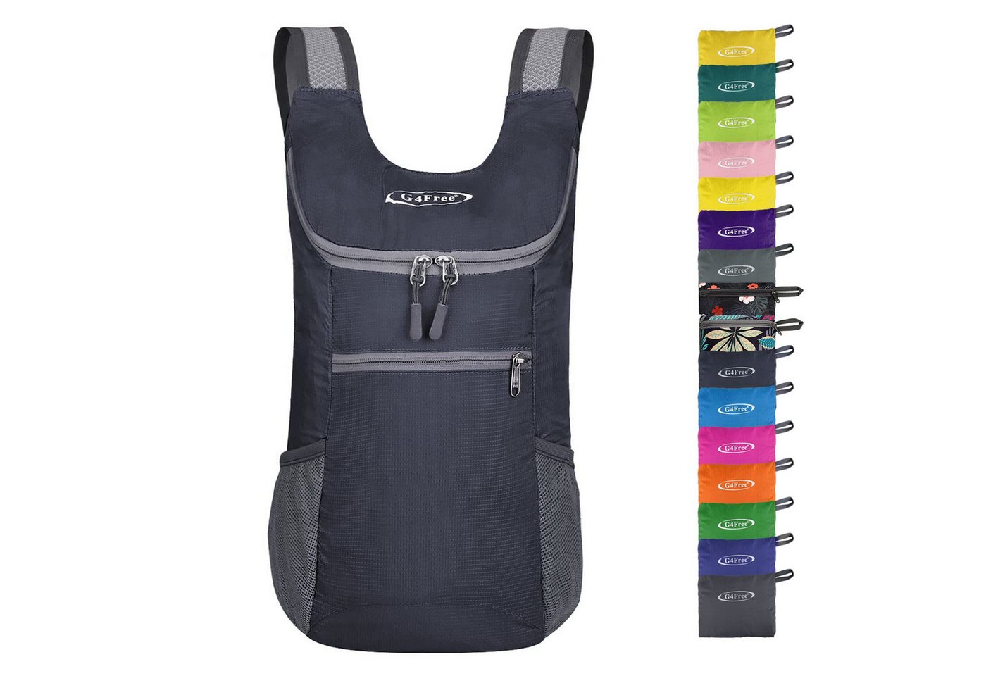 G4Free Rucksack, Leichter, faltbarer Wanderrucksack mit 11 Litern Volumen von G4Free