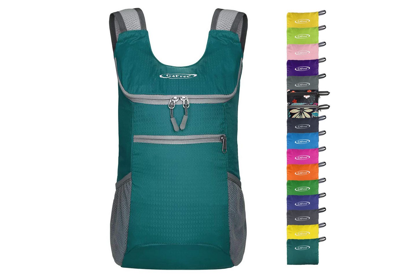 G4Free Rucksack, Leichter, faltbarer Wanderrucksack mit 11 Litern Volumen von G4Free