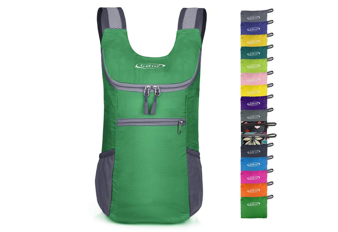 G4Free Rucksack, Leichter, faltbarer Wanderrucksack mit 11 Litern Volumen von G4Free