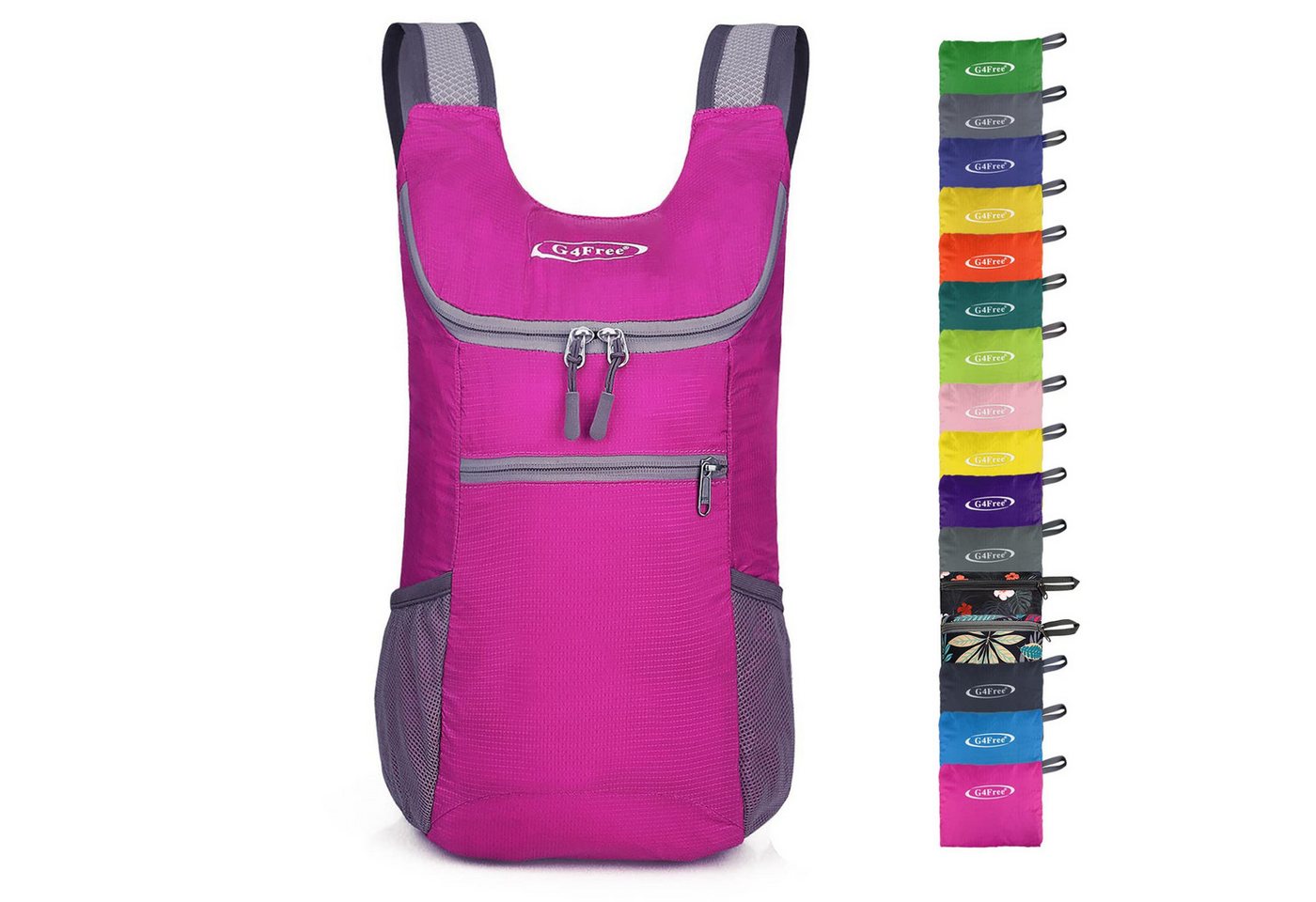 G4Free Rucksack, Leichter, faltbarer Wanderrucksack mit 11 Litern Volumen von G4Free
