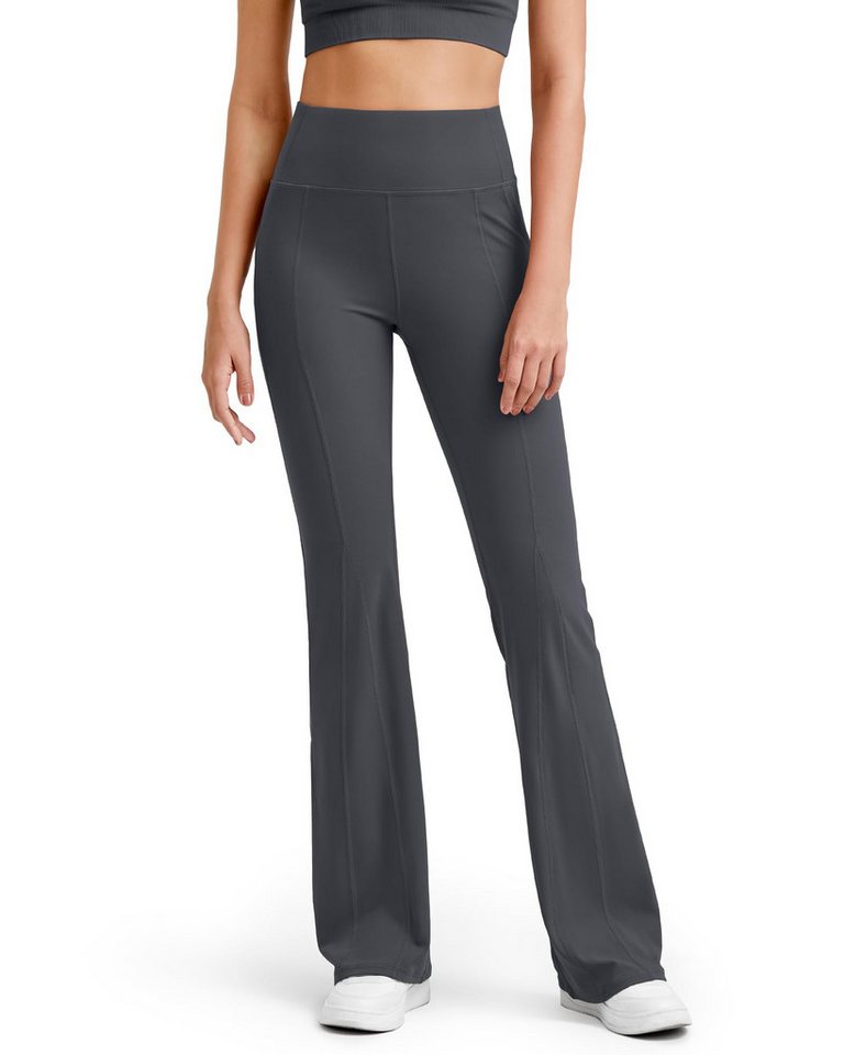 G4Free Schlaghose G4Free Damen Leggings Yogahose Blickdicht Hohe Taille Bootcut Jogginghose Jazzpants mit Bauchkontrolle Fitness. von G4Free