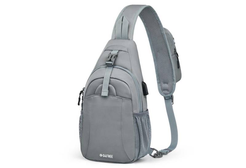 G4Free Schultertasche (1-tlg), Diebstahlsichere Umhängetasche mit USB-Ladeanschluss von G4Free