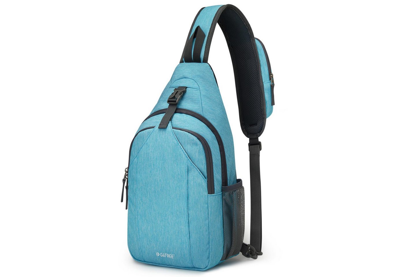 G4Free Schultertasche RFID-blockierende Umhängetasche Crossbody-Brusttasche, Brusttasche RFID-Blockierung Tourenrucksack Reiserucksack Rucksack von G4Free