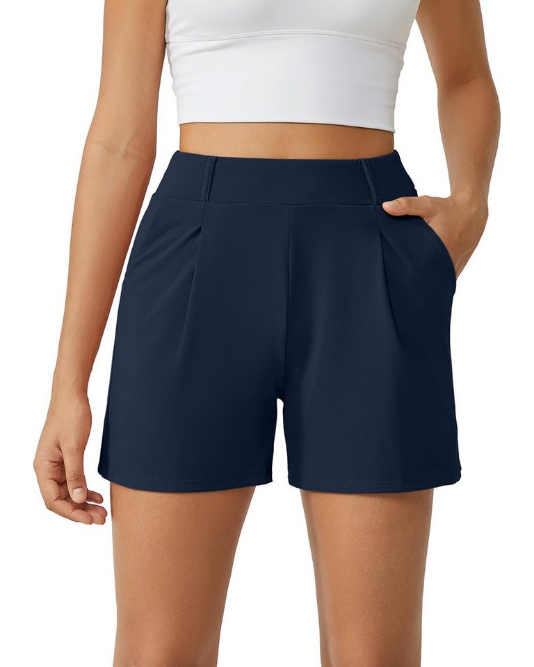 G4Free Shorts G4Free Damen Kurze Hose Sommer, Sporthose Laufshorts Elastischer High Waist Trainingshose mit Taschen von G4Free