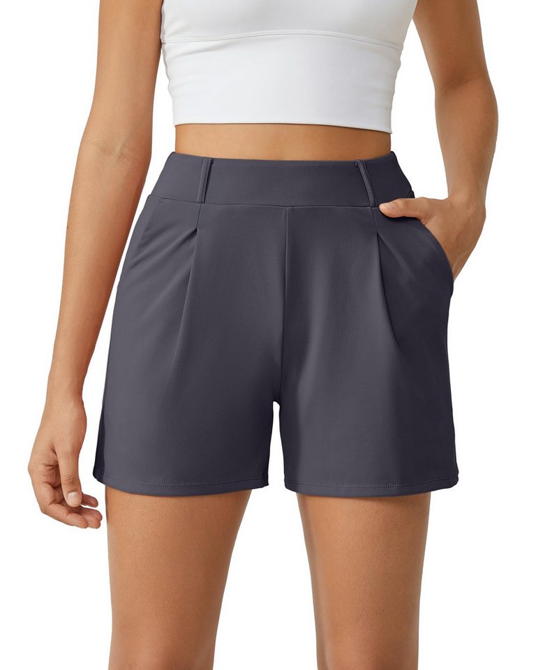 G4Free Shorts G4Free Damen Kurze Hose Sommer, Sporthose Laufshorts Elastischer High Waist Trainingshose mit Taschen von G4Free